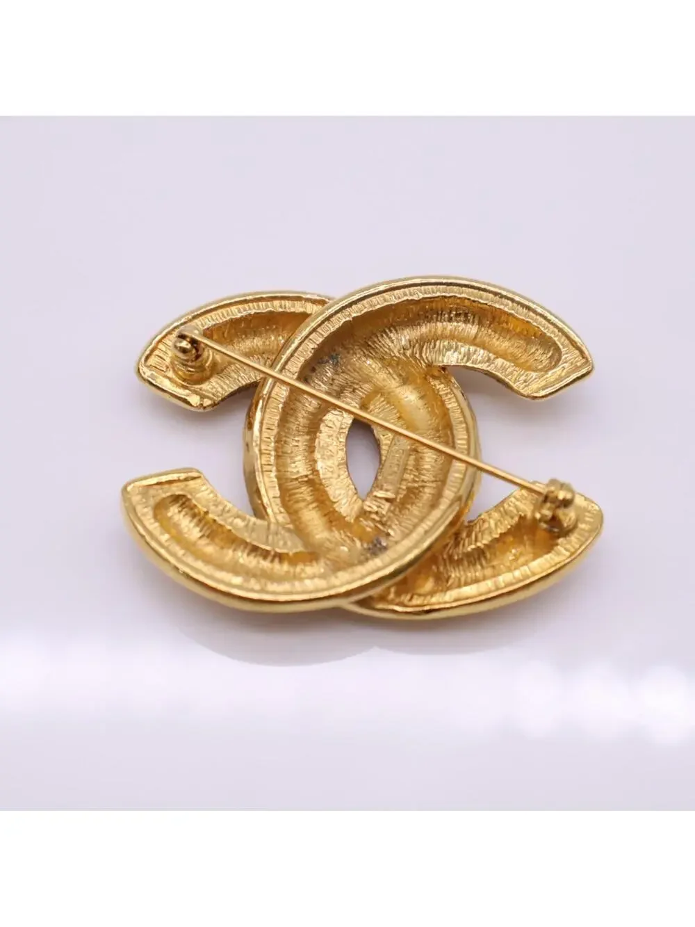 Chanel Cc Logo Brooch Metal #357836C77B